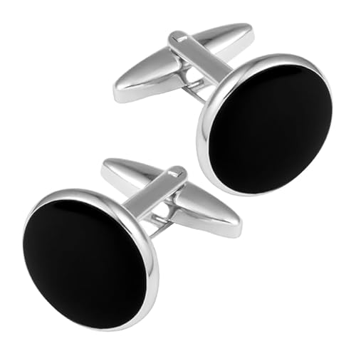 Indispensable au gentlemanBoutons de manchette en cuivre noir, pour mariage & affaires, élégants & pratiques