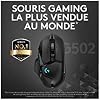 Logitech G502 Hero High Performance Wired Gaming Mouse, 25K Sensor, 25,600 DPI, RGB, Adjustable Weights, 11 Programmable Buttons, On-Board Memory, PC/Mac - Black