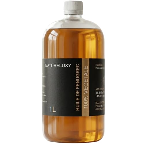 Huile de Fenugrec 1L – | Soin Visage, Corps & Cheveux | Nourrissante, Raffermissante & Fortifiante