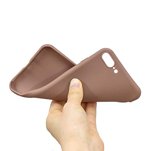 Image of VONZEE Back Cover for iPhone 7 /8 /SE /SE (3rd Gen), Liquid Silicone Gel Rubber Shockproof Candy Phone Cases Compatible for iPhone 7 /8 /SE /SE (3rd Gen) (Brown)