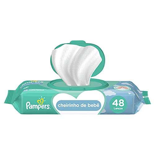 Lenços Umedecidos Pampers Cheirinho de Bebê 48 Unidades, Pampers