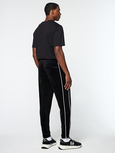 Sergio Tacchini Lioni Velour Track Pant- Black Beauty4