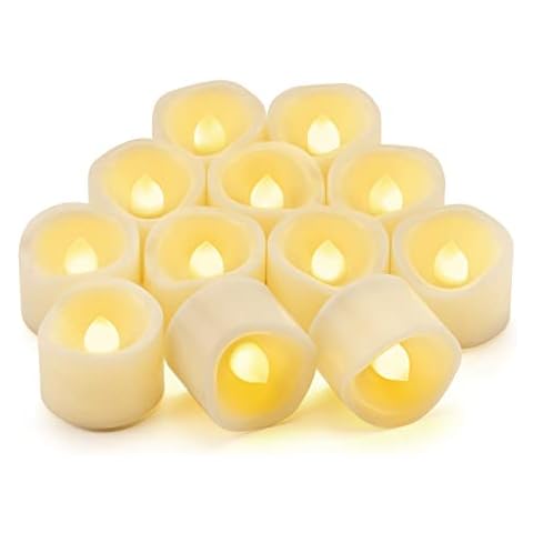 Lot de 12 bougies LED CANDLE IDEA Cover