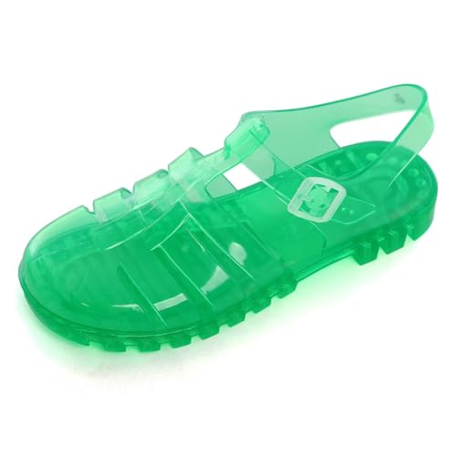 Image of Hee grand Crystal Jelly Heel Sandals for Women Summer Beach Jelly Shoes