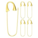 [Multipurpose Use] - Safety pins can be used for DIY to create your own crafts, such as jewelry, accessory clips, brooches, pins, suitable for fastening or decoration of clothes, costumes, coats, skirts, hats, blankets, diapers [Durable Safety Pin] -...