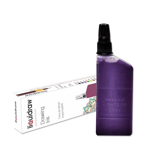 Encre à dessin étanche pour stylo technique Rouge 25 ml