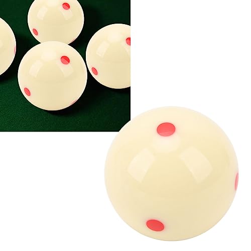 Bola blanca con 6 puntos rojos para corregir la rotación en el billar 6