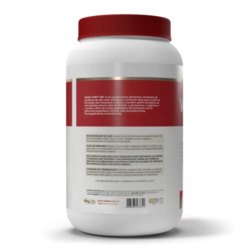 Whey Fort 3W - 900g - Chocolate, Vitafor - Imagem 3