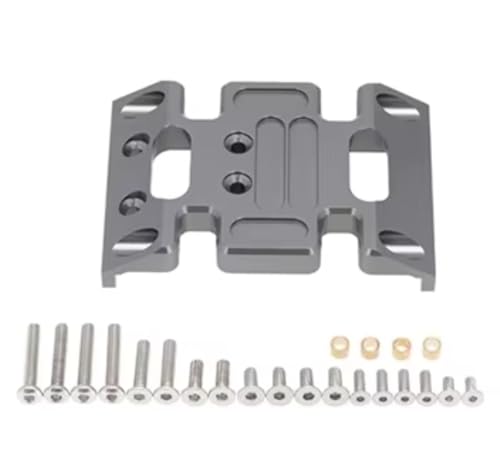 Support Boîte Vitesses Axial SCX10 en Métal pour Crawler 1/10 Plaque de Protection Châssis Durable