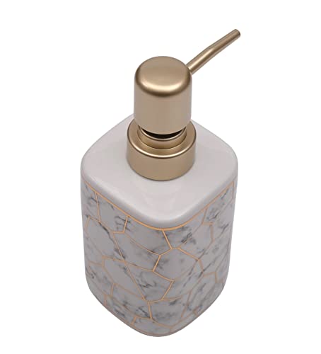 Image of Store2508 Ceramic Liquid Handwash Soap Dispenser Pump for Bathroom /Kitchen - 250ml (4 Pcs White)