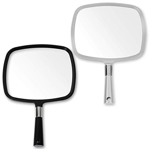Mirrorvana large & comfy black barber mirror with h…