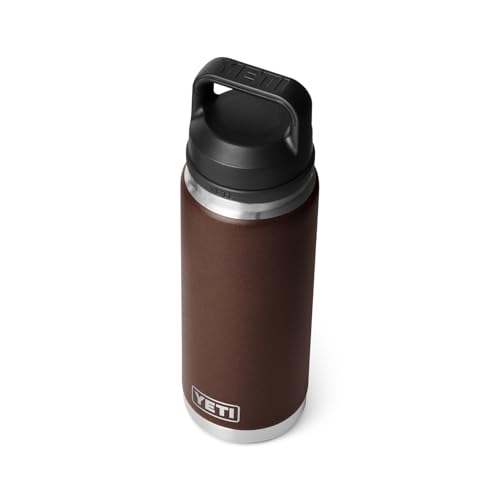 Image of YETI Rambler 26 oz Bottle, Vacuum Insulated, Stainless Steel with Chug Cap, Wetlands Brown