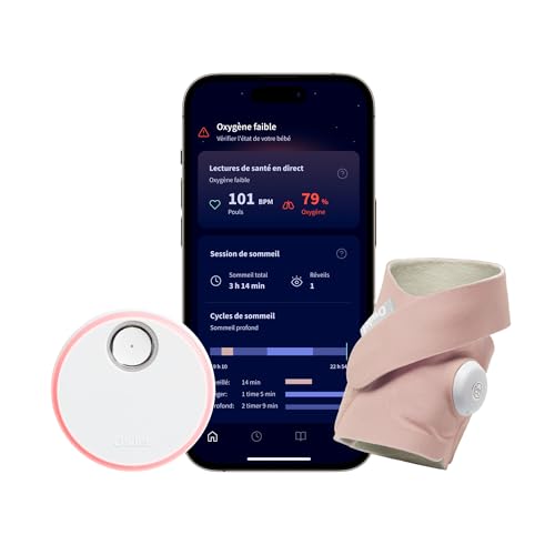 Owlet Dream Sock Dusty Rose : système de surveillance intelligent pour nourrisson