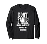 Techniker für die Abfallverarbeitung von Fischerbooten Langarmshirt