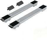 Heavy Duty Adjustable Appliance Mover with Wheels – Expandable Washing Machine and Refrigerator Stand, Metal Roller Base for Kitchen and Laundry Appliances