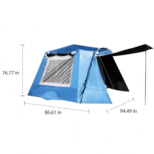 Carpa automática para camping 4 personas, resistente al viento miniatura 3