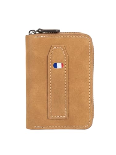 Image of 9 Slot RFID Orignal Leather Credit Debit Card Holder Wallet Money Coin Zipper Purse for Men & Women