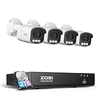 Amazon.co.jp: ZOSI 800万画素 poe給電カメラ8台セット 防犯カメラ