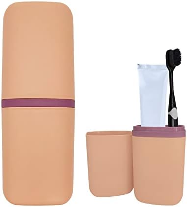 SietDESEO Travel Toothbrush Holder, Toothbrush Travel Case Portable Toothbrush Travel Container Travel Toothbrush & Toothpaste Holder for Camping School Business Trip Bathroom
