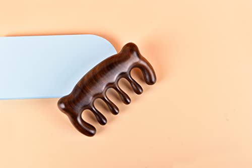 Experience Relaxation: MUJIANG Wooden Hair Comb Massage Embrace Cute Bear!