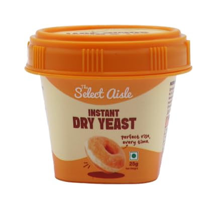 The Select Aisle Instant Dry Yeast- 25g [Perfect for baking breads| Leavening| Rising| Soft Bread| Baking indredients]