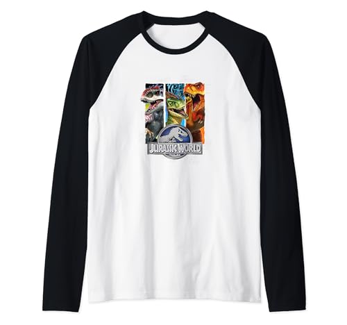 Jurassic World t-shirt baseball prédateurs idéal pour une journée parc ou soirée ciné