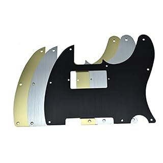 Dopro Pickguard 8 trous en aluminium anodisé pour humbucker Fender américain/mexicain Argenté - Les Beatles, Paul McCartney, John Lennon, RIngo Starr, George Harrison Dopro Pickguard 8 trous en aluminium anodisé pour humbucker Fender américain/mexicain Argenté – Image 5