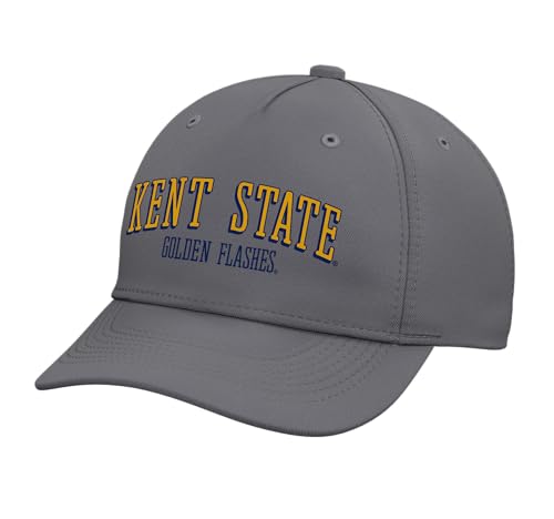 Kent State Golden Flashes |NCAA University Merch | RYLKST07 Adjustable Printed Baseball Hat, Slate Grey