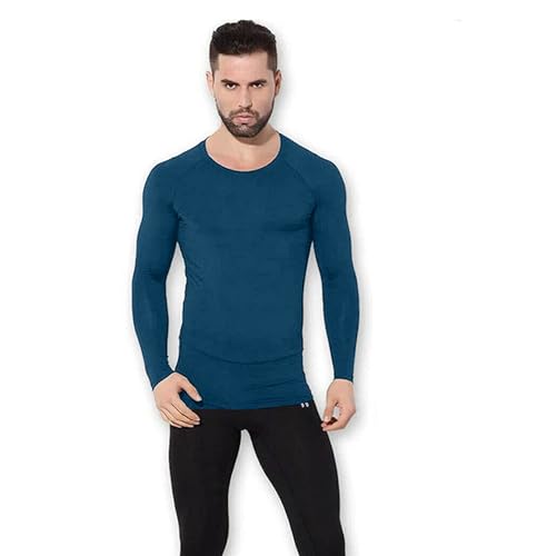Image of NINQ Men's 1 Or 3 Pack Compression Shirts Long Sleeve, Base-Layer Quick Dry Workout T Shirts Sports,Gym, Running T-Shirt