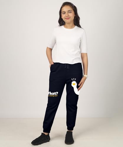 Image of KYDA Kids Girls Loose Mid Rise Cottonblend Printed Track Pants (Pack of 1)