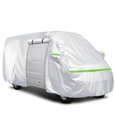 Gpaentsn Silver Waterproof Class B Rialta Eurovan RV High Top Van 4 Zips Cover for up to 22.8ft (274.5 in) Van, Heavy Duty for RV Motorhome Camper, All Weather Protection Scratch, Dust, Snow Shield