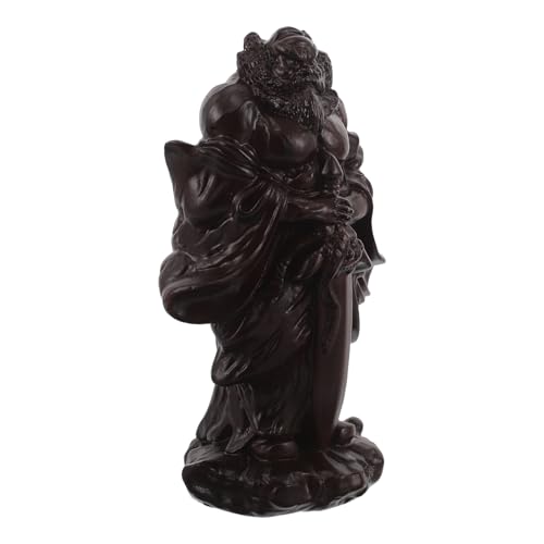 NIYANGLE Estatua de Madera Zhongkui de Estilo Chino para