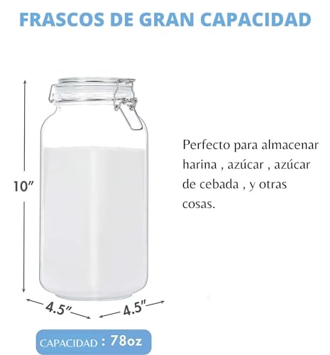 La mejor selección de Frascos Hermeticos de Vidrio los preferidos por los clientes. 11 Frascos Hermeticos de Vidrio marca U Chef (2)