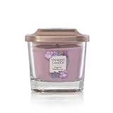 Yankee Candle Elevation Collection with Platform Lid Sugared Wildflower Scented Candle, Small 1-Wick, 28 Hour Burn Time