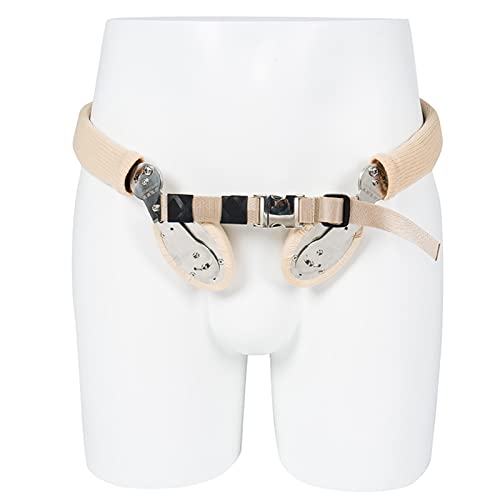 oiakus Double Sided Inguinal Hernia Belt, Inguinal Hernia Support for Men, Post Surgery Bilateral Inguinal Hernia Support Truss For Inguinal, Pain Relief Recovery Strap, Beige