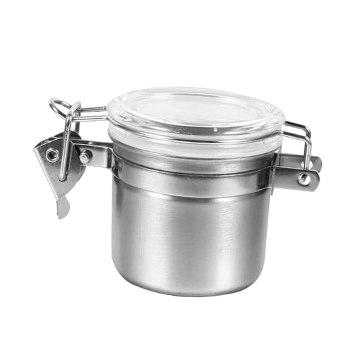 Happyyami Envase Hermético de Acero Inoxidable con Válvula de Escape Bote Sellado para y Azúcar Almacenaje Fresco y Protegido para Granos y Alimentos Secos