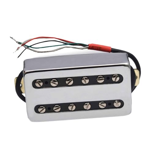 predolo ブリッジハムバッカーピックアップ 15K ブリッジピックアップ エレキギターパーツ 6弦エレキギター用交換部品 ミュージシャン, 銀