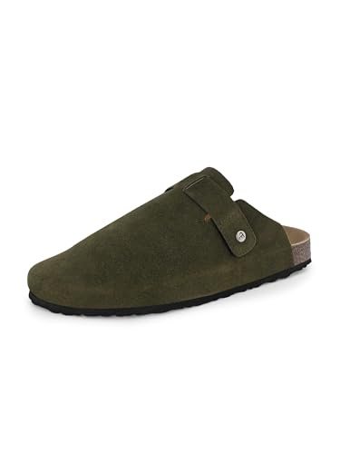 Image of EL PASO Men Olive Faux Leather Casual Slip On Sandals EPSJ1661 P