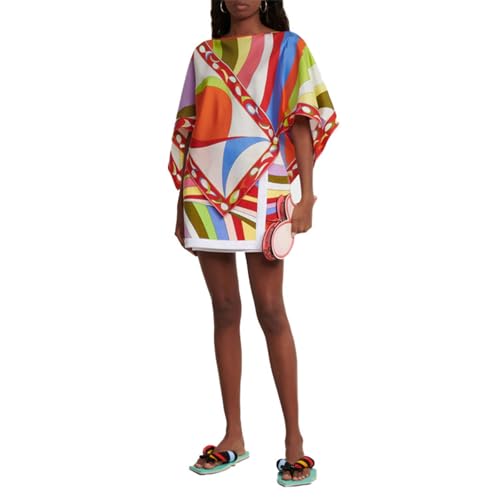 Wuitrie Two Piece Sets for Women Color block Poncho Tops