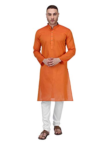 Image of Rajubhai Hargovindas Men Pure Cotton Solid Long Kurta