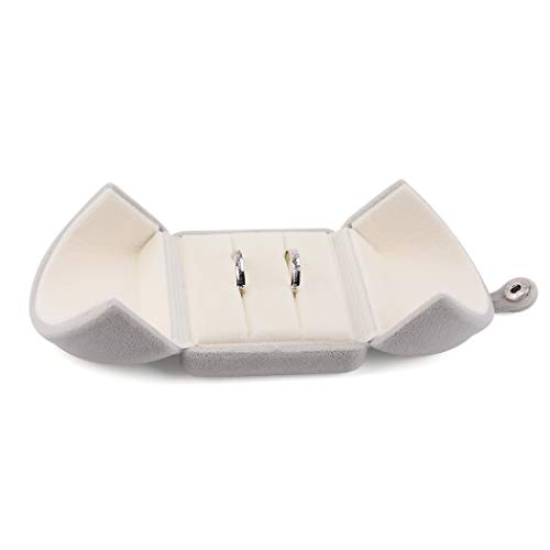iSuperb Cajas para Joyas Caja de Anillos para Propuesta de Matrimonio, Franela Pendiente Colgante Collar Pulsera Caja de Regalo Ring Jewelry Box Día de San Valentin Regalo Cover