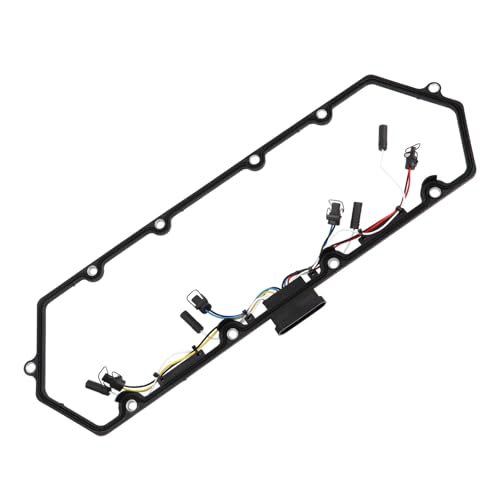 Image of 7.3L Valve Cover Gasket Set with Injector Glow Plug Harness Compatible with 98-03 7.3 Diesel F81Z-6584-AA F81Z-9D930-AB Replacement