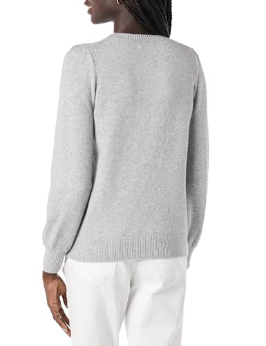 Image of Amazon Essentials Women's Relaxed-Fit Soft Touch Long Sleeve Pleated Shoulder Crewneck Sweater