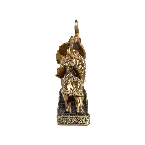 Elefante decorativo dorado elegante para hogar miniatura 3