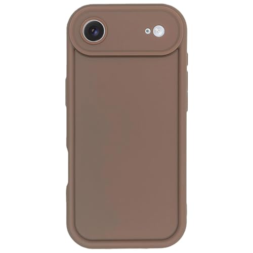 Image of Puxicu Slim Case for iPhone 17 Air, Enhanced Camera Protection, Shockproof Skin-Friendly Touch Soft Case Cover for iPhone 17 Air Phone 6.5 inch, Coffee