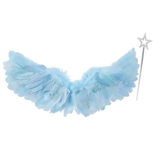 WOVOWOVO Feather Angel Wings for Adult Large Costume Wings Feather Fairy Angel Wings Cosplay Accessory for Women