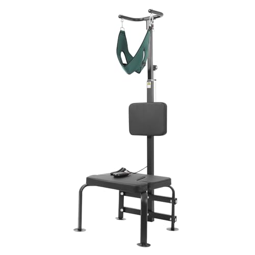 GEYOPMID Electric Neck Exercise Equipment, 55w Stretching Training Equipment for Neck Neck Strengthener Neck Strengthening Device Electric Cervical Traction Device for Home, Rehabilitation Centers