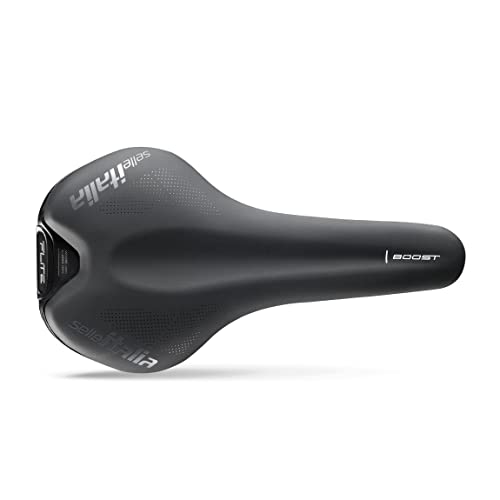 Selle Italia Flite Boost TM, L, Road, MTB, and Gravel Bike Saddle - for Men and Women, Short Nose Racing Seat, 248 x 130mm, 235g -  Sella Italia, 017A120MHC001