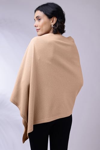 Image of Zelena Cotton Bamboo Blend Premium Nursing Cover for Breastfeeding | Breastfeeding Cover for Mothers | Feeding Shawl for Mother | Feeding Cloth | Breathable Nursing Covers (Champagne)