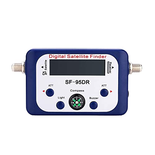 Buscador de satélites, Buscador de señal TV buscador satélite visualización Digital for DVB -S DVB-S2 con Puntero brújula para Ajustar la Antena parabólica